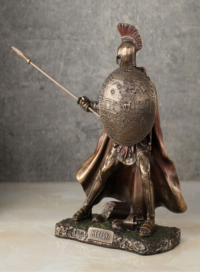 Veronese Design Hector Trojan Prince Warrior of Troy Holding Spear and Shield Statue - Image 4