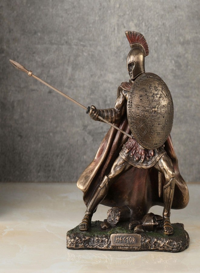 Veronese Design Hector Trojan Prince Warrior of Troy Holding Spear and Shield Statue - Image 2