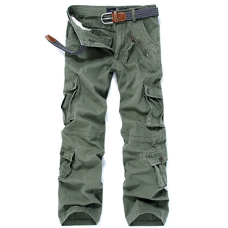 Selling Multi-Pocket Pure Cotton Washed Camouflage Pants Large Size Cargo Pants Outdoor Casual Pants Trousers - Image 4