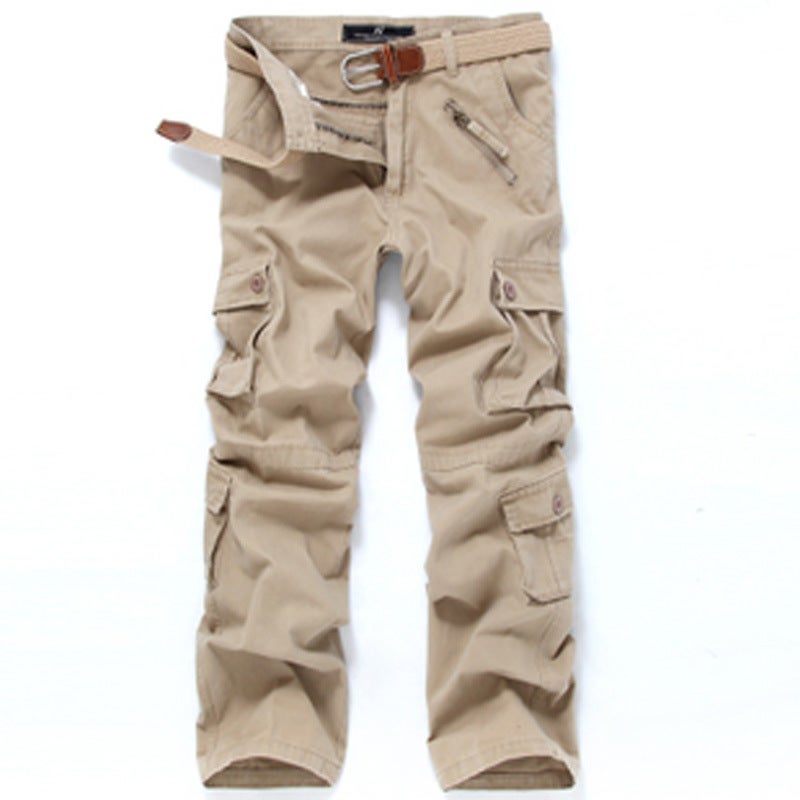 Selling Multi-Pocket Pure Cotton Washed Camouflage Pants Large Size Cargo Pants Outdoor Casual Pants Trousers - Image 2