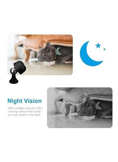 NH Fashion Hub NH Fashion Hub Mini Security Camera 1080P HD WiFi Home Indoor Outdoor Camera Wireless Security Camera 2way Audio Video Live View Low Light Vision Motion Detection Video Recorder for Home Office  - Image 3