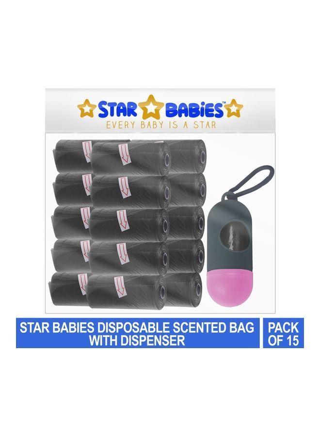 NIBEMINENT Disposable Scented Bag With Dispenser - Pack Of 15  - Image 2
