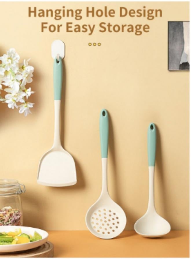 Food grade high temperature resistant silicone spatula Cooking spatula set silicone soup spoon soup kitchen utensils Cooking tools  - Image 2