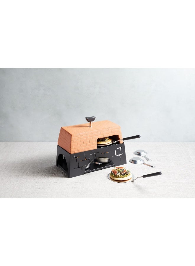 أرتسا فرن بيتزا صغير/منضدي من الطين المحروق (Terracotta) من Kitchencraft Artesa، المقاس: 28×15.5×25 سم، معبأ في صندوق هدايا - Image 2
