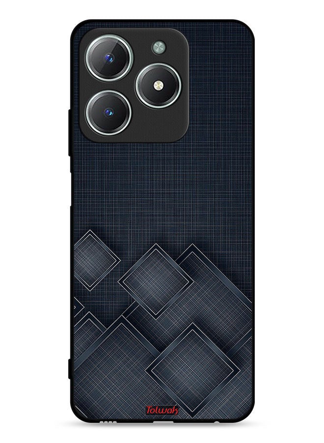 Tolwak Realme C63 4G Protective Case Cover Squares Pattern On Cloth - Image 1