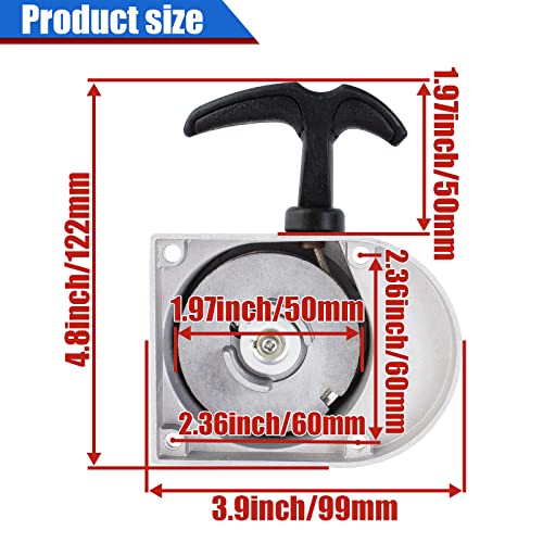 YOFMOO Alloy Pull Start Starter Starters Assembly 49cc 50cc 60cc 66cc 70cc 80cc 2stroke 2 Cycle Engine Motorized Bicycle Bike - Image 3