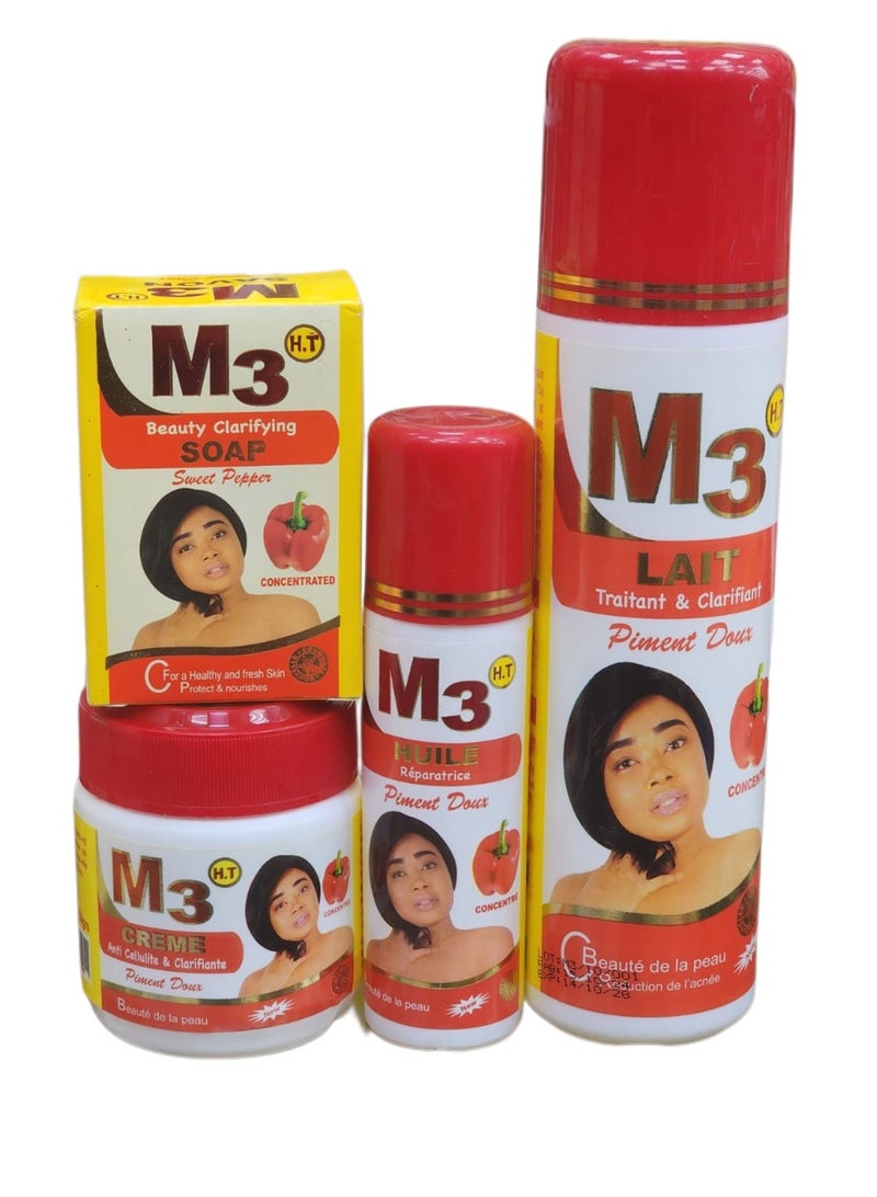 مجموعة م3 للحصول على بشرة صحية ومنعشة( صابون- كريم - بيجمنت توس- بيمينت دوس)