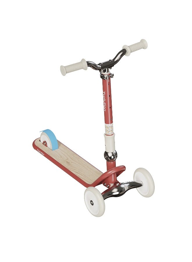 Yvolution Classic Glider Retro Adjustable 3-Wheel Scooter (Red) - Image 1