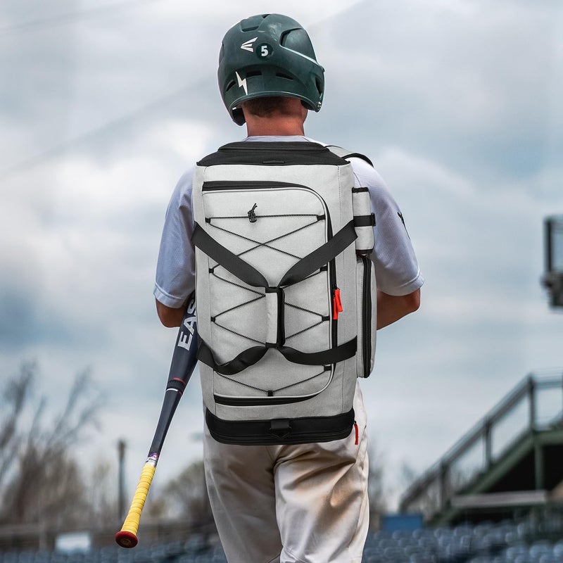 TUGUAN Large Capacity Baseball & Softball Duffle Bag with Shoe Compartment - Portable Bat Backpack for Adults, Coaches, and Teams 65L Storage for Catcher Gear & Equipment - Image 2