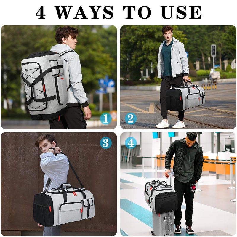 TUGUAN Large Capacity Baseball & Softball Duffle Bag with Shoe Compartment - Portable Bat Backpack for Adults, Coaches, and Teams 65L Storage for Catcher Gear & Equipment - Image 3