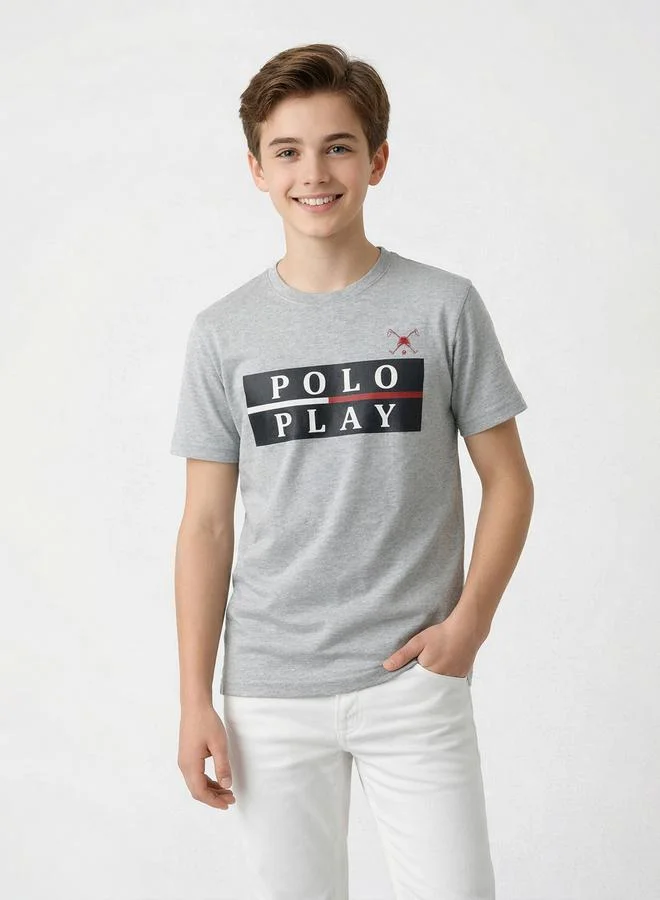 Polo Play Teen Boys Graphic Logo T-Shirt