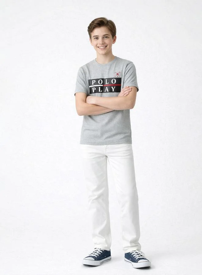 Polo Play Teen Boys Graphic Logo T-Shirt