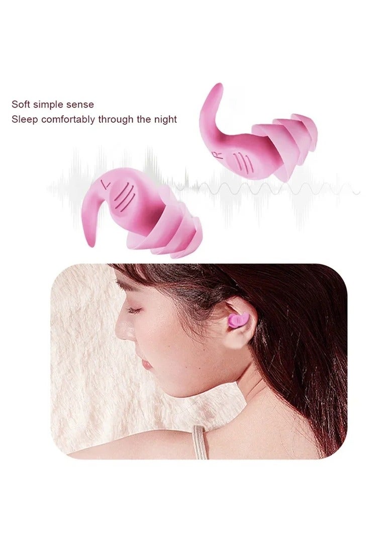 AROAQ Soft Silicone Ear Plugs for Sleeping Sound Insulation Ear Protection Anti-Noise Plugs for Travel Silicone Noise Reduction  - Image 5