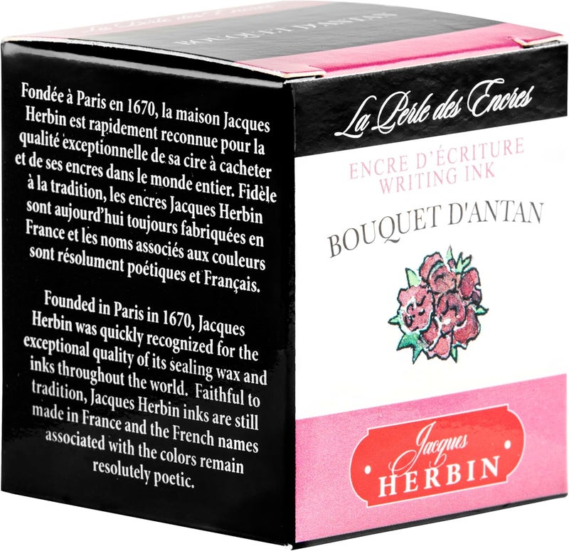 Jacques Herbin J 30 ml"D" Ink Bottle - Bouquet D'antan - Image 3