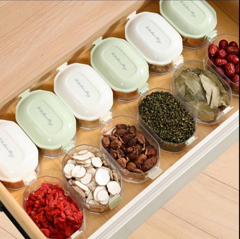 7 Seas 7Seas 4Layer Transparent Air Tight Sealed Spice Storage BoxSealable And Leak Proof Food Sealed Box For SpiceCandySugar And GarlicMultilayer Seasoning Storage leak Proof Boxkitchen Storage Box - Image 4