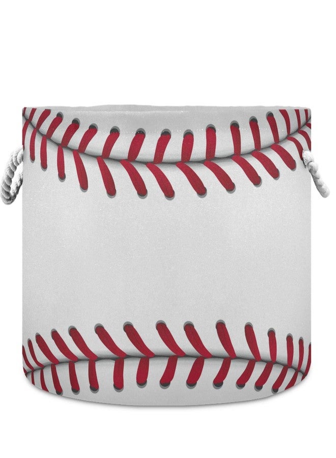 visesunny Baseball Sport Laundry Baskets Fabric Storage Bin Storage Box Collapsible Storage Basket Toy Clothes Shelves Basket for Bathroom,Bedroom,Nursery,Closet,Office - Image 1