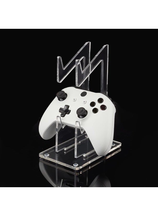 ZEESQUARE Clear Acrylic Game Controller & Console Holder Stand – Universal Desktop Display Storage Rack for PS5, PS4, Xbox Series X/S, Xbox One, Nintendo Switch & PC Controllers - Image 2