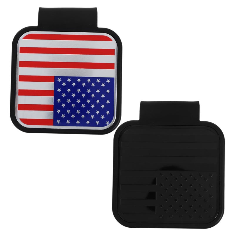 4Pcs Red Black Rubber Trailer Hitch Covers Dustproof Tow Receiver Caps Easy Install - Image 2