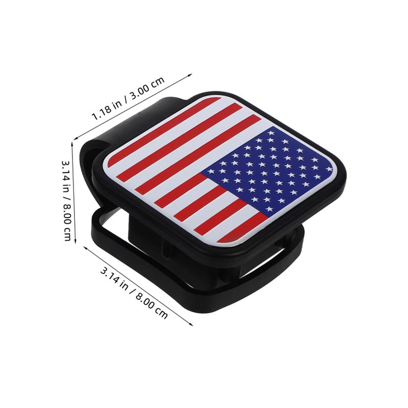 4Pcs Red Black Rubber Trailer Hitch Covers Dustproof Tow Receiver Caps Easy Install - Image 3