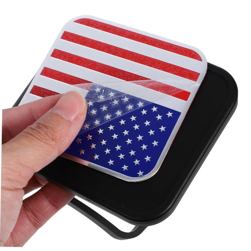 4Pcs Red Black Rubber Trailer Hitch Covers Dustproof Tow Receiver Caps Easy Install - Image 4