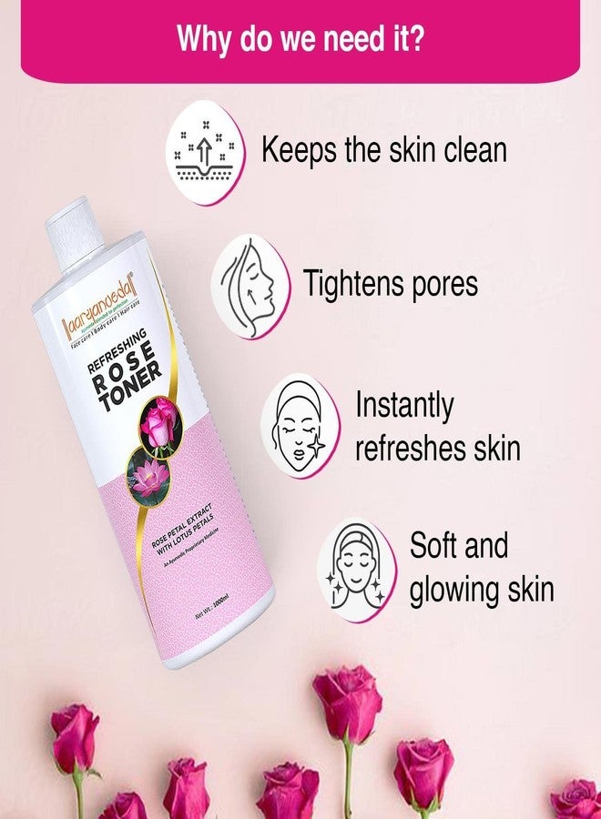 Aryanveda Aaryanveda Cleansing Milk & Rose Toner Combo Improve Skin Tone Remove Dead Skin Cleanser & Rose Face Toner 1000ml Combo - Image 5