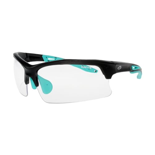 Walker's Unisex Teal Impact Resistant Sport Glasses | Durable Non-Slip Rubberized Frame UV Protection Shooting Outdoor Sports Glasses w/ Clear Lenses - Image 3
