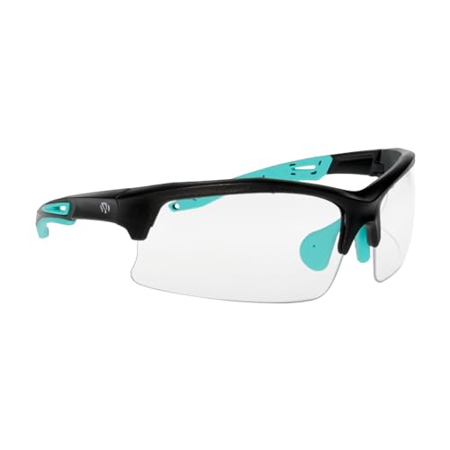 Walker's Unisex Teal Impact Resistant Sport Glasses | Durable Non-Slip Rubberized Frame UV Protection Shooting Outdoor Sports Glasses w/ Clear Lenses - Image 2