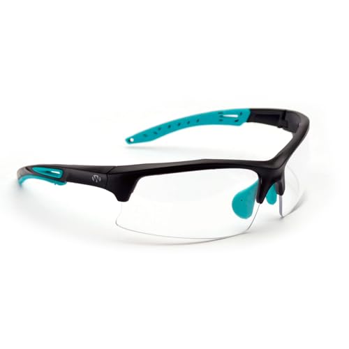Walker's Unisex Teal Impact Resistant Sport Glasses | Durable Non-Slip Rubberized Frame UV Protection Shooting Outdoor Sports Glasses w/ Clear Lenses - Image 1