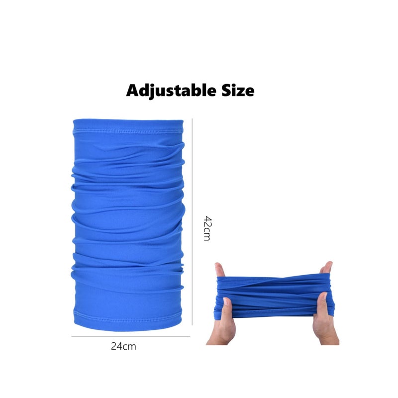 SOLARAE Face Cover Scarf, 6 PCS Multifunctional Headwear Bandana Sun UV Protection Face Masks, Neck Gaiter, Scarf Sunscreen Breathable Bandana, Sun Protection Cycling Running for Men Women - Image 3