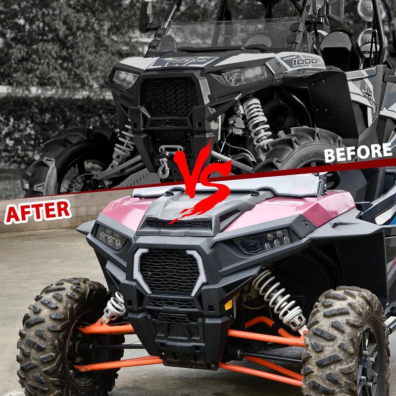 POKIAUTO Grille Accent Lights for Polaris RZR XP 1000 & RZR 900 - LED Fang Lights Assembly (2PCS) - Image 2