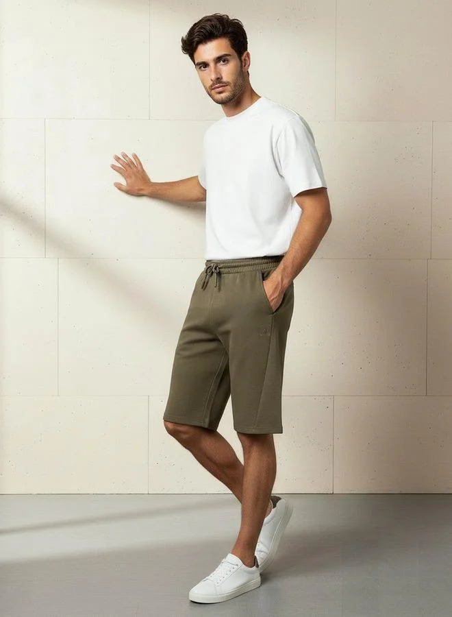 Splash Active GREEN Men Performance Non Stretch Panelled Shorts for Men | Best Price UAE