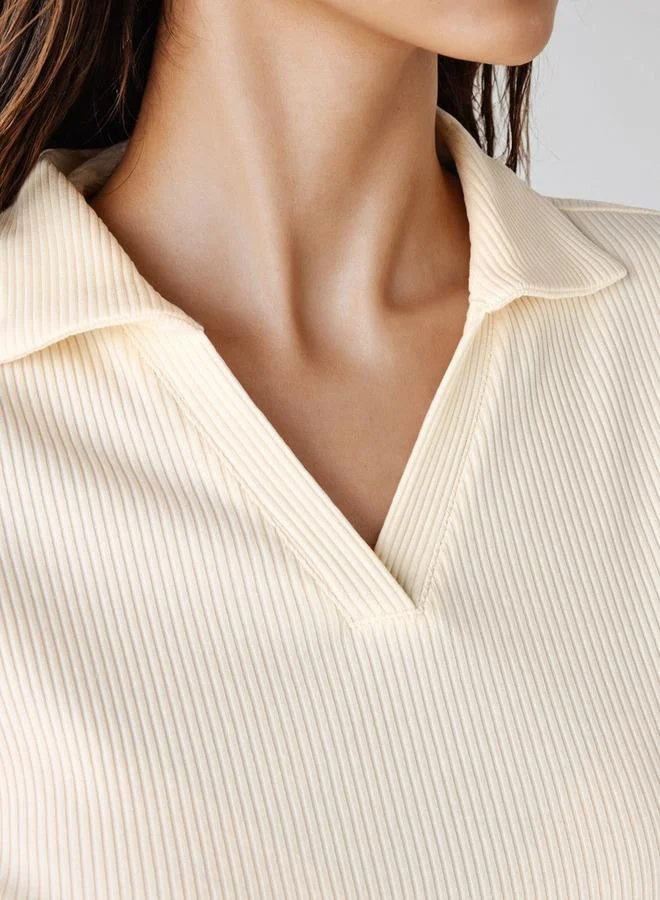 Splash FAV Ribbed Collared Polo T-shirt