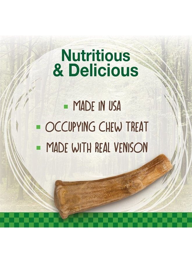 Nylabone - Healthy Edibles WILD Antler Natural Long Lasting Venison Flavor Dog Chew Treats Medium/Wolf (2 Count) - Image 1