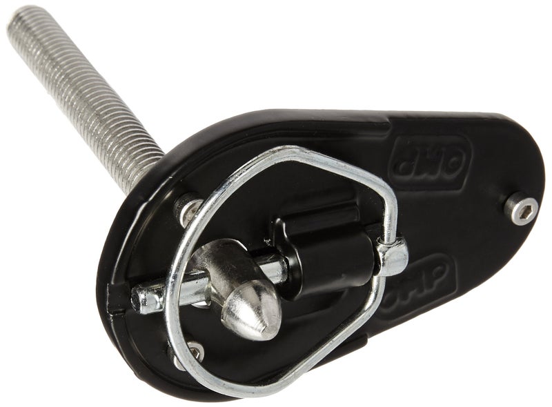 OMP Hood Pin, 10 mm OD x 4 in Long, Aluminum, Natural, Pair - Image 1