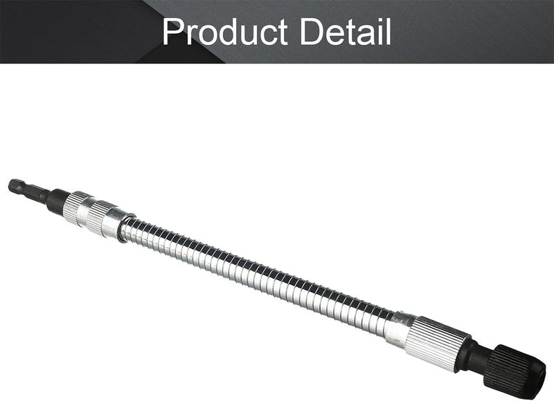 Utoolmart Flexible Shaft Extension Drill Bits, Magnetic Extention 1/4" Hex Shaft Screw Drill Connection Tip, 10.6-inch Flexible Drill Bit Extension, for Electric Screwdriver Power Impact Drill - Image 4