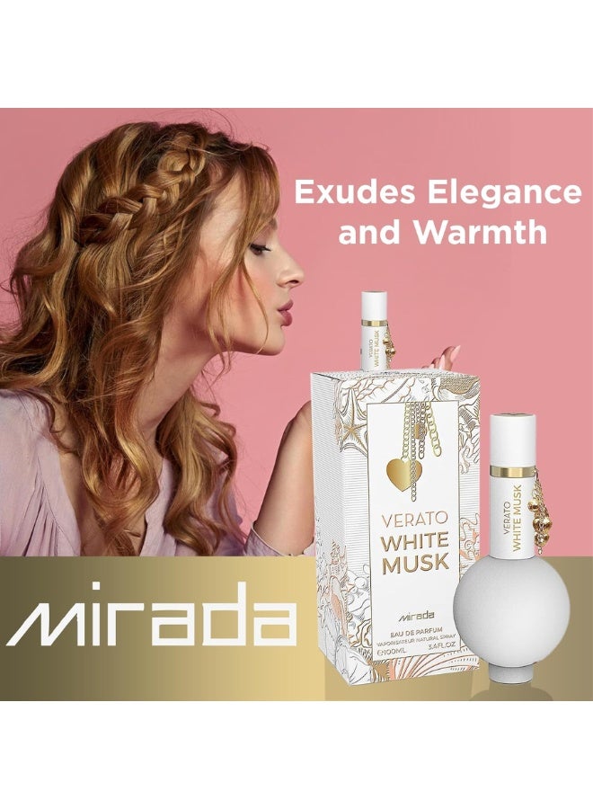 Mirada Verato White Musk For Women EDP 100ml - Image 4