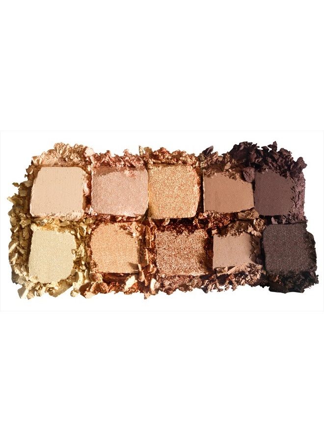 Unzipped Matte & Glitter Eyeshadow Palette, Gold | Cruelty Free, Gluten Free, Vegan