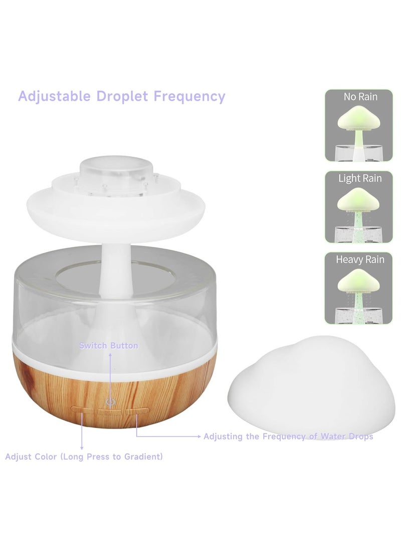 Gugxiom Rain Cloud Humidifier Water Drip, Cute Raining Cloud Night Light with 7 LED Light, 2000mAh 500ml Raindrop Humidifier for Living Room, Bedroom, Office  - Image 4