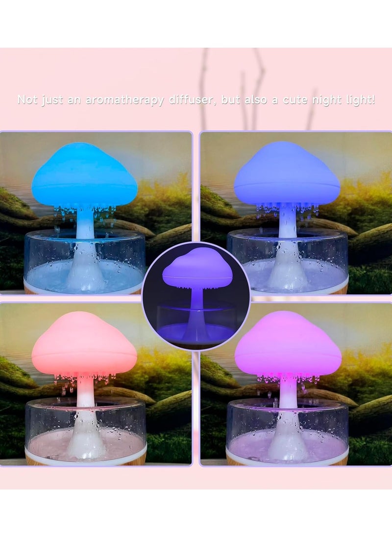 Gugxiom Rain Cloud Humidifier Water Drip, Cute Raining Cloud Night Light with 7 LED Light, 2000mAh 500ml Raindrop Humidifier for Living Room, Bedroom, Office  - Image 5