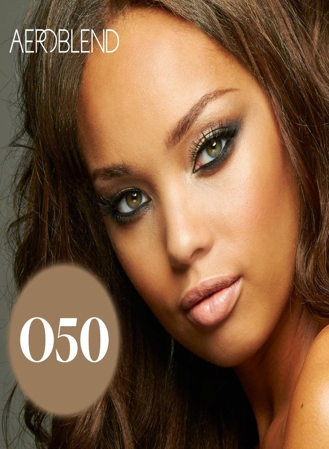 ايروبليند كريم أساس إيروبليند بتقنية البخاخ (O50) احترافي، ذو أساس مائي، قابل للتغطية المتدرجة، يدوم طويلاً، مناسب لجميع أنواع البشرة، 1 أونصة - Image 5