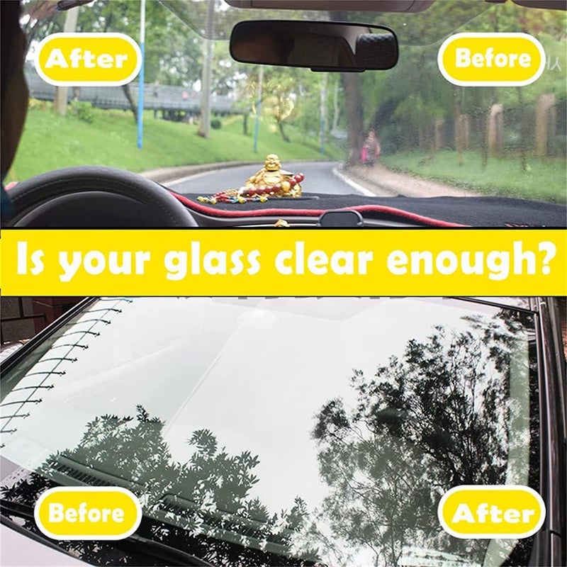 comfrt Car Glass Oil Film Cleaner, Glass Oil Film Removing Paste, Glass Film Removal Cream, Car Windshield Oil Film Cleaner, Glass Oil Film Remove, Glass Stripper Water Spot Remover (1PCS) - Image 5