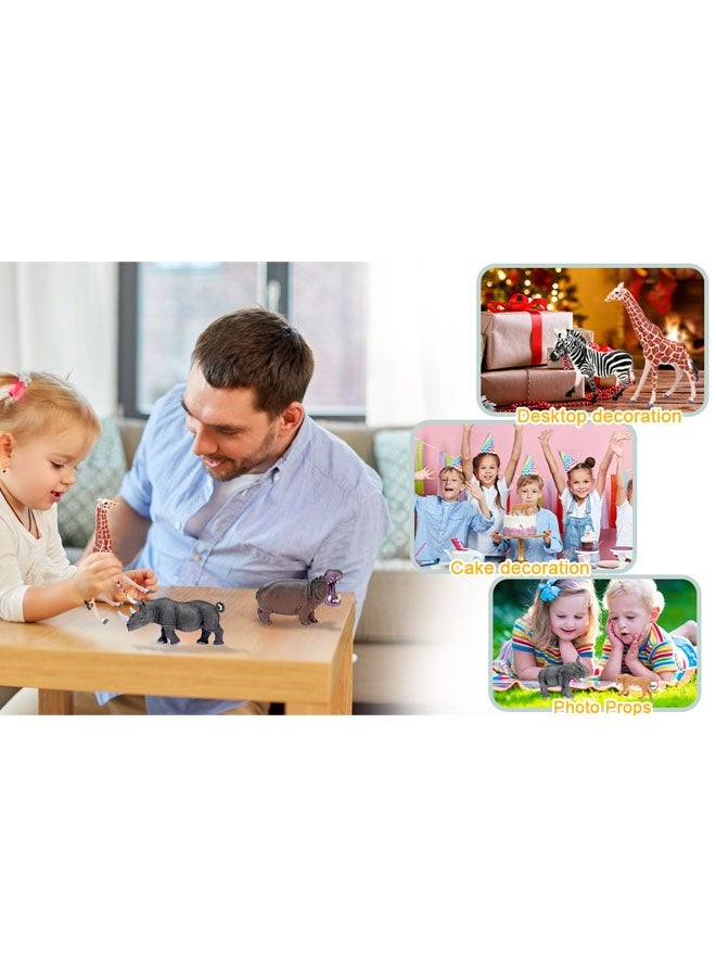 Animals Figures Toys 51Pcs, Realistic Forest Animal Toys Set, Mini Jungle Toys Set, Educational Party Cake Toppers, Learning Toys for Toddlers and Children  - Image 3
