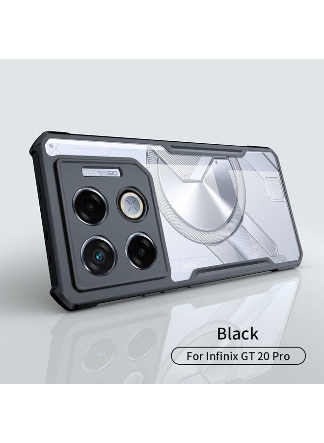عام متوافقة مع حالة هاتف Infinix GT 20 Pro، هاتف شفاف جديد من Transsion مع وسادة هوائية مضادة للسقوط - Image 2