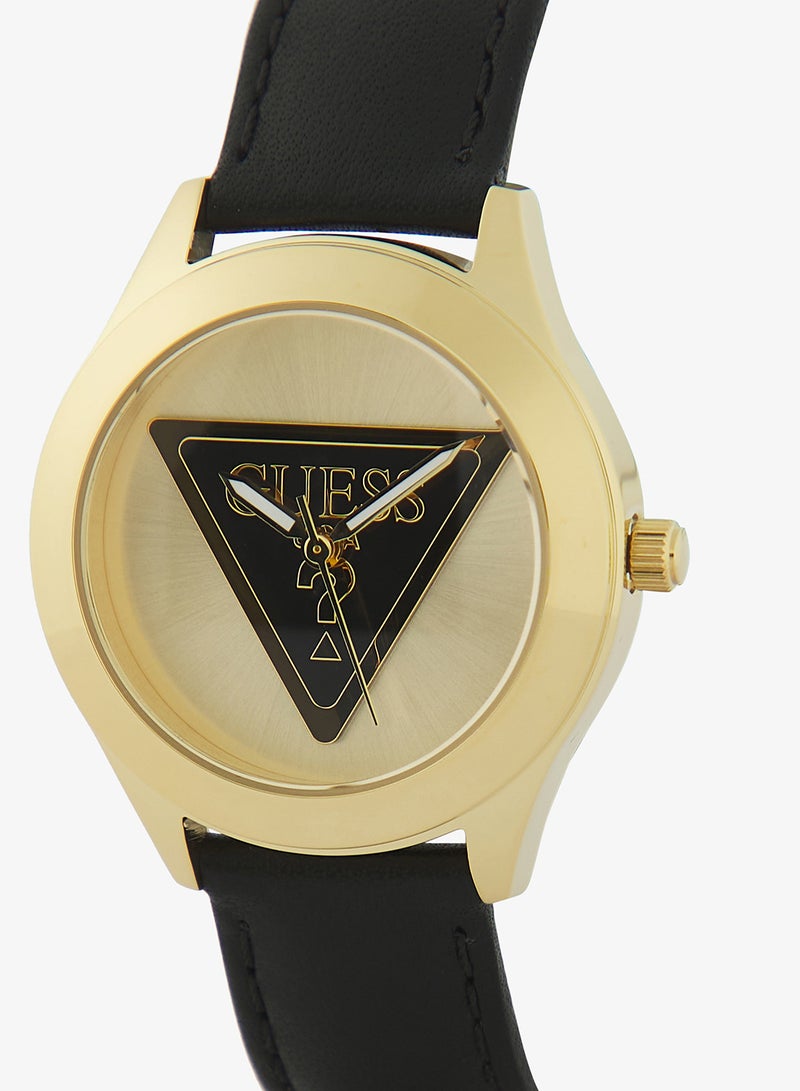 GUESS Women Analogue Quartz Watch with Leather Strap GW0744L2 - Image 2