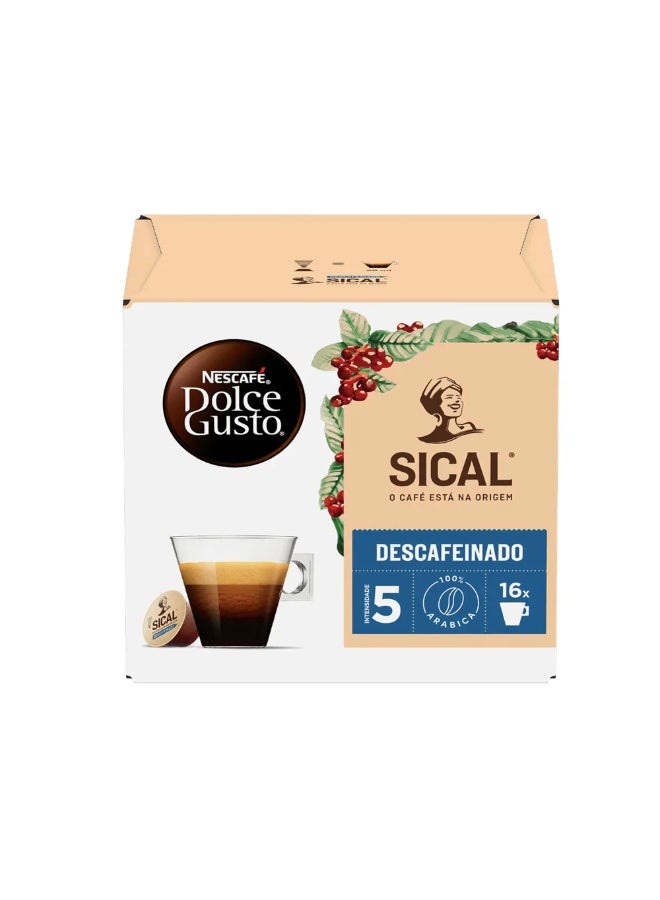 Dolce Gusto SICAL Decaffeinated Capsules – Intensity 5 - Image 1