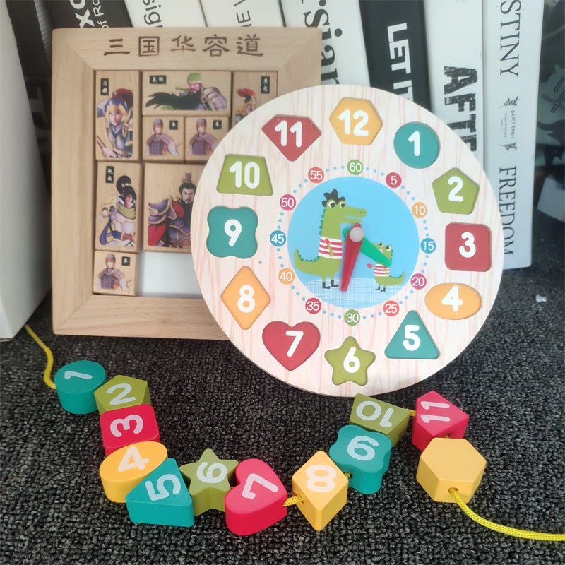 Magnetic Digital Three Kingdoms Huarong Road Children'S Intelligence Development Clock Building Blocks Toy Stall Supply - Image 3