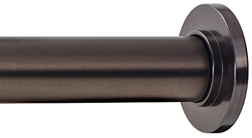 Ivilon Tension Curtain Rod  Spring Tension Rod for Windows or Shower 16 to 24 Inch Oil Rubbed Bronze ORB