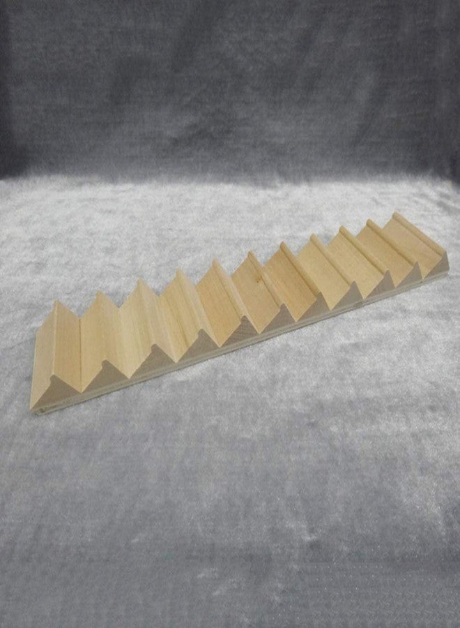 Sewroro Doll House Furnishings 1 12 Scale Dollhouse Stairs Miniature Stairs Wooden Stringer Steps Model DIY Mini Wood Staircase Without Armrest for Micro Landscape Decor - Image 2