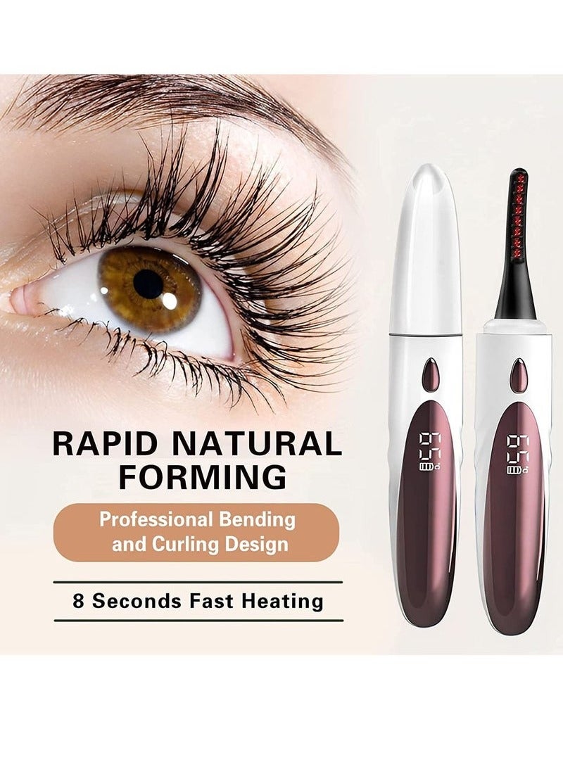 General Heated Eyelash Curlers,Electric Eyelash Curlers,8 Seconds Fast Heating,Double-Sided Anti-Burn Heated Lash Curler,A Fast-Forming, Natural-Looking,Long-Lasting Heated Eyelash Curler  - Image 1