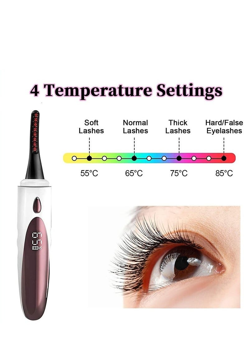 General Heated Eyelash Curlers,Electric Eyelash Curlers,8 Seconds Fast Heating,Double-Sided Anti-Burn Heated Lash Curler,A Fast-Forming, Natural-Looking,Long-Lasting Heated Eyelash Curler  - Image 3